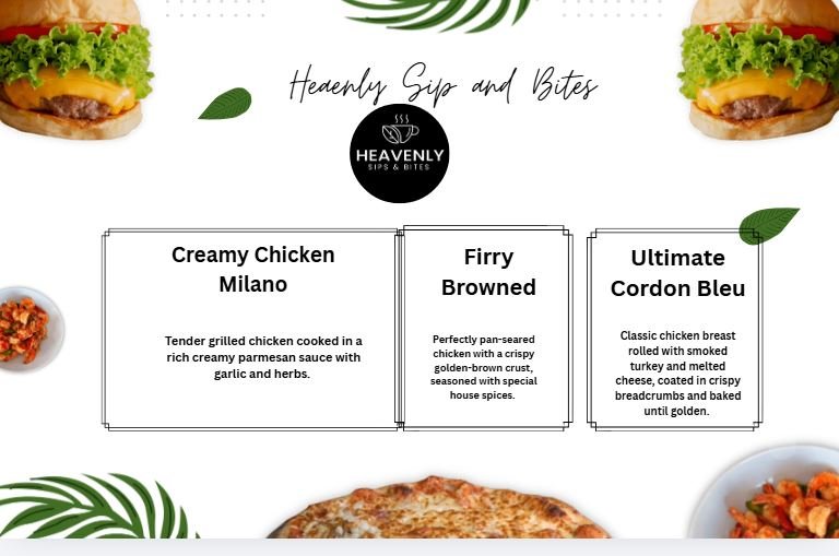 Heavenly Sips and bites