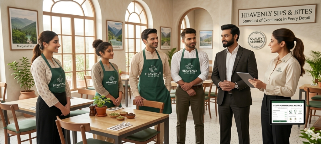 Heaenly Sips and bites mirpur ajk staff