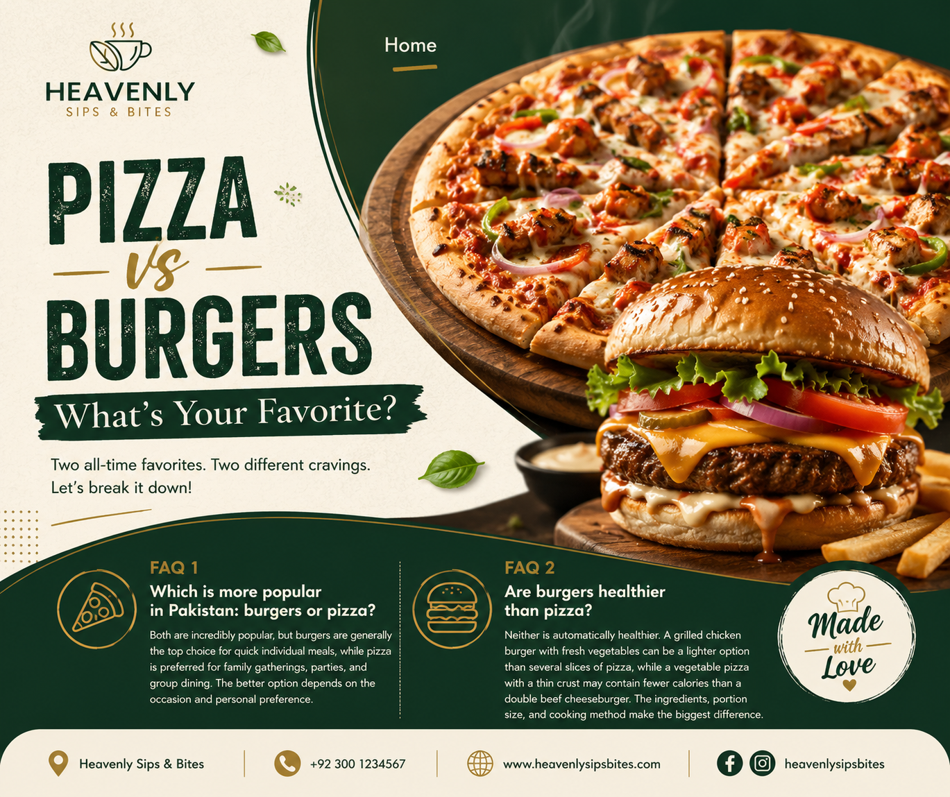 Burger vs Pizza Pakistan