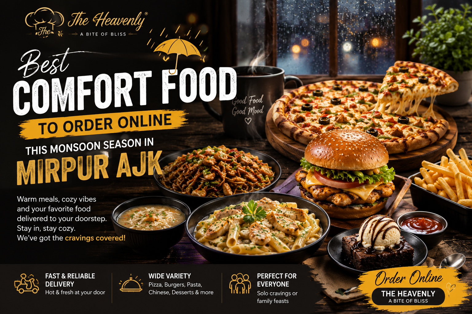 Best Comfort Food to Order Online in Mirpur AJK